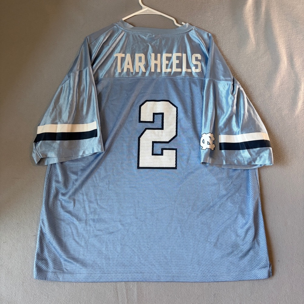 UNC Tar Heels Football Jersey Blue Pro Edge Knights Apparel Mens 2XL #2 Mesh